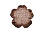 (image for) Curled Leather flower two tone #TT4