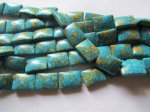 (image for) Turquiose Mosiac Rectangle Beads #1324-A