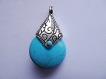(image for) Turquoise jewelry pendant charm #RM-334A