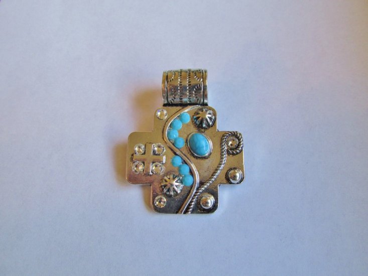 (image for) Cross Pendant Antique Silver #MP-66B
