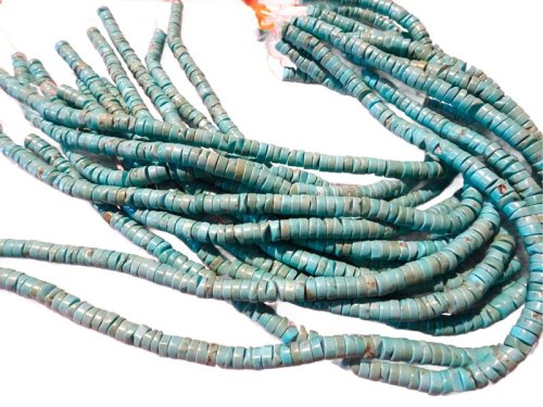 (image for) Turquoise heishi beads 7mm #1993