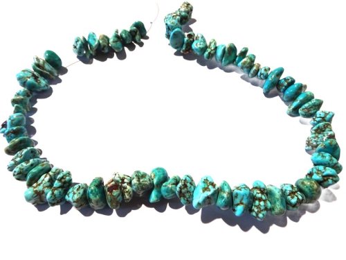 (image for) Turquoise Magnesite side drilled nuggets #1989