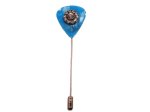 (image for) Guitar pick hat pin - Light blue #hatpin-9