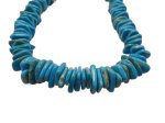 (image for) Turquoise magnesite slices side drilled #1120-A