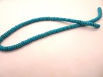 (image for) Turquoise rondelle 2x6mm #1338