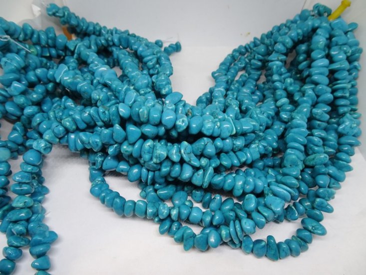(image for) Turquoise nugget side drilled magnesite #1887B