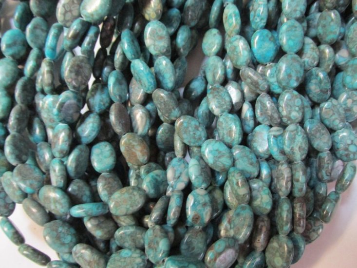 (image for) Turquoise agate Oval 10x14mm #1824