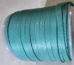 (image for) Deer Skin leather lace 4mm- Turquoise