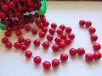 (image for) Bead Chain - Red (1-FT) Silver 12mm