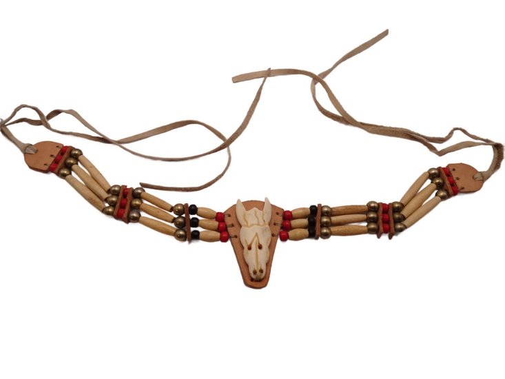 (image for) Rare Vintage bone skull hat bands