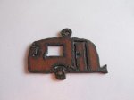 (image for) Vintage Trailer rustic pendant #D800