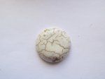 (image for) Off white round 29mm flat back cabochon #cab-19B