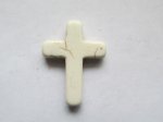 (image for) Cross pendant stone bead 39mm #39mm