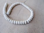(image for) White donut rondell with matrix 7x11mm #1738B