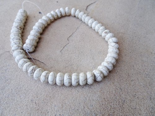 (image for) White donut rondell with matrix 7x11mm #1738B