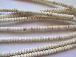 (image for) White faceted rondell 4x7mm #1849