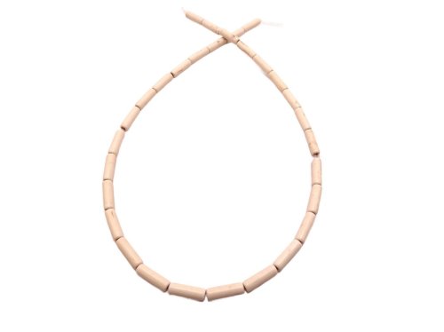 (image for) White Magnesite Howlite tube beads 13x4mm #1056B