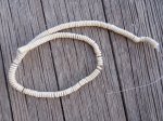 (image for) White rondelle 2x6mm beads #1100A