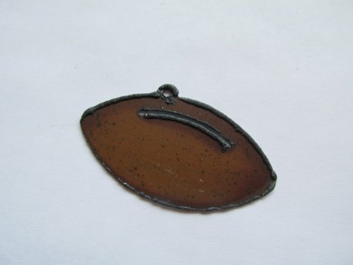 (image for) Football rustic rusty finish 2" #EWKS-27