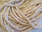 (image for) White cube beads 8mm #1722