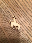 (image for) Bronc Rider "Wood" Glue On #CH113-45