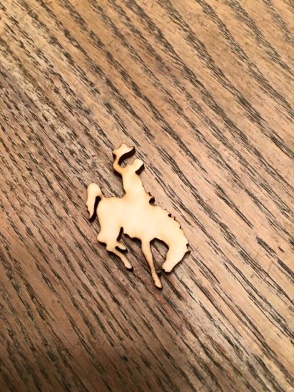 (image for) Bronc Rider "Wood" Glue On #CH113-45