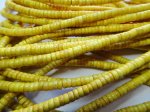 (image for) Yellow heishi style rondell beads 3x5mm #1125-TU
