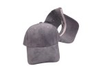 (image for) Youth Small Adult Vegan suede baseball cap - Gray