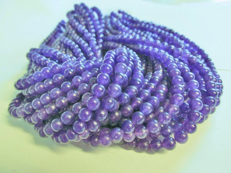 (image for) Purple glass rounds 7mm #1653