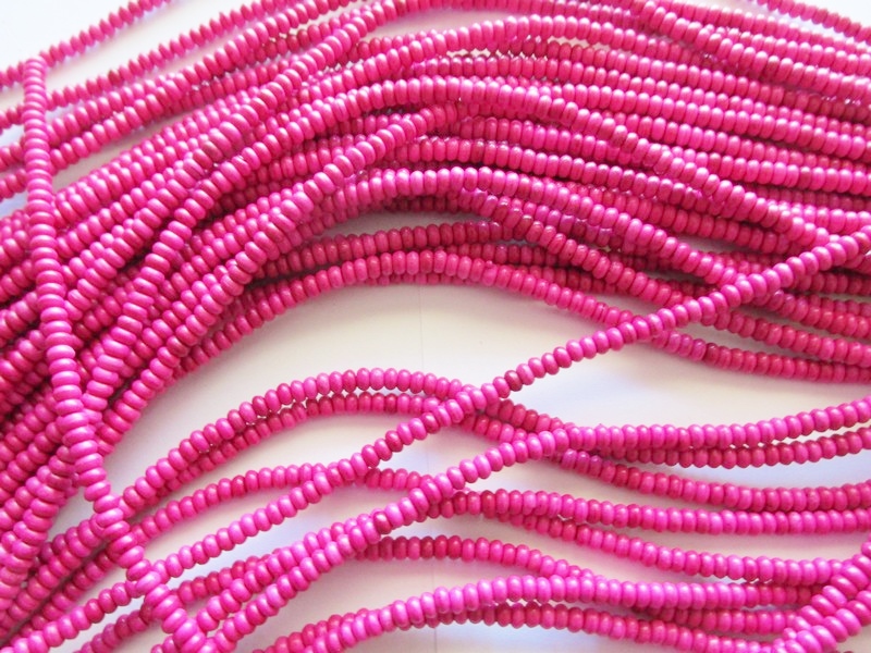 (image for) Fushia small rondelle beads #1548 - Click Image to Close