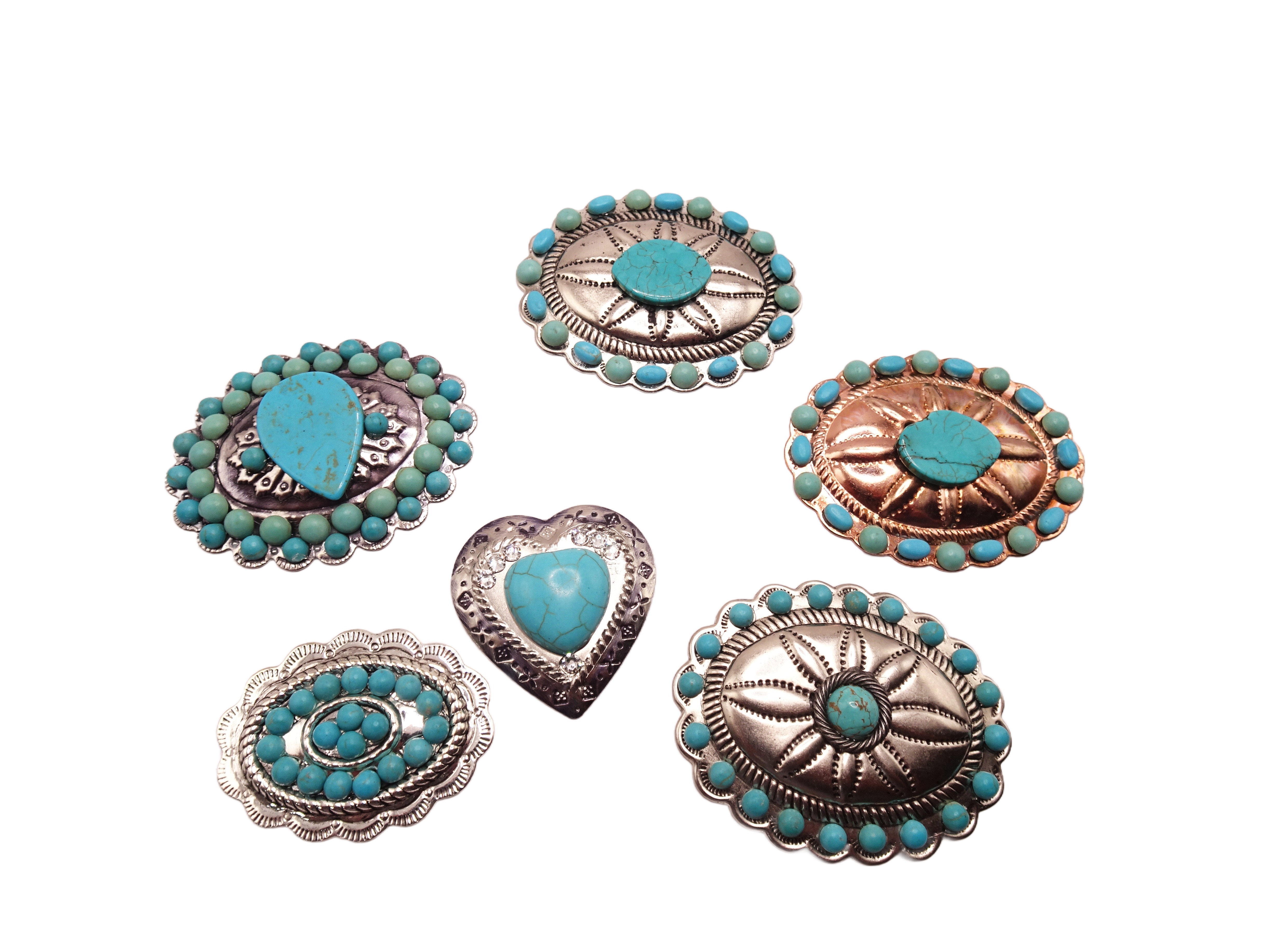 (image for) Concho set hat band embellishments #EMB-6