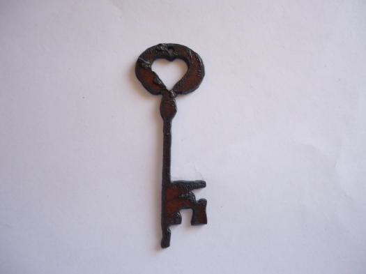 (image for) Key with heart metal pendant #TT012-H
