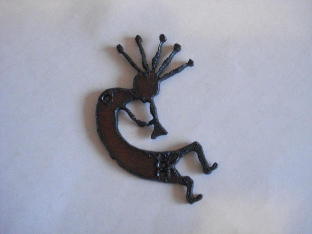 (image for) kokopelli metal cutout pendant #SS014 - Click Image to Close