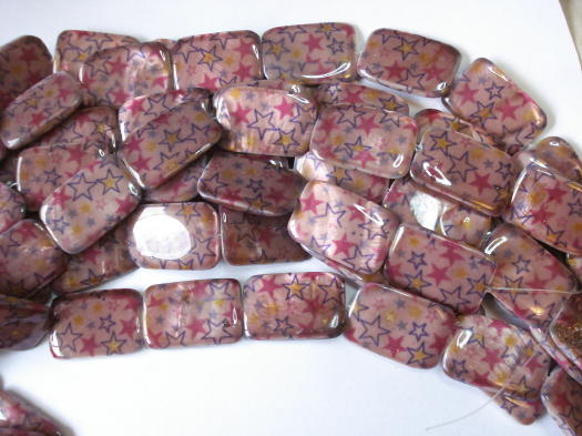 (image for) Pinkish red Organic beads #1217
