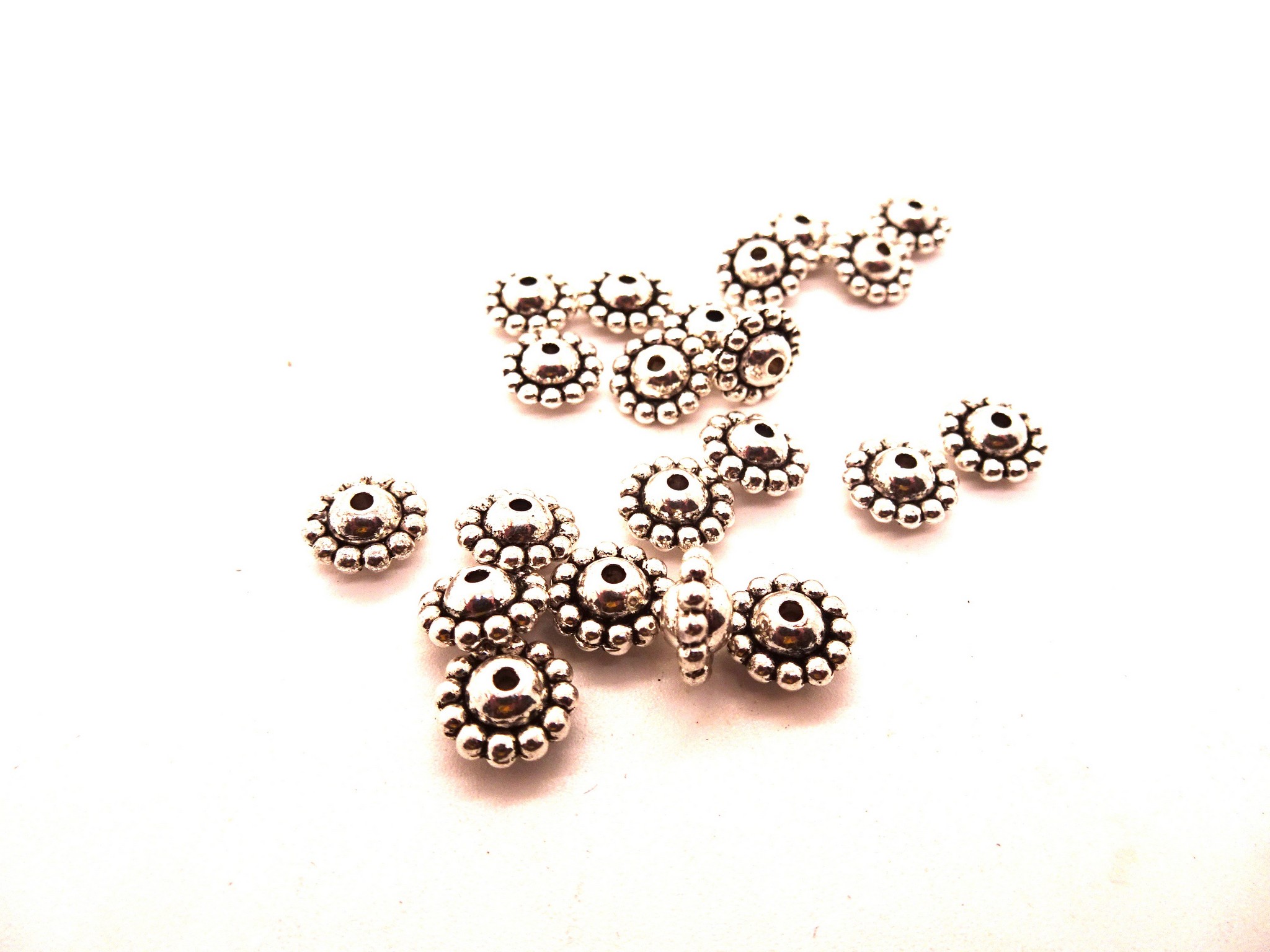 (image for) Rondell spacer metal beads 20pcs #SPC-1