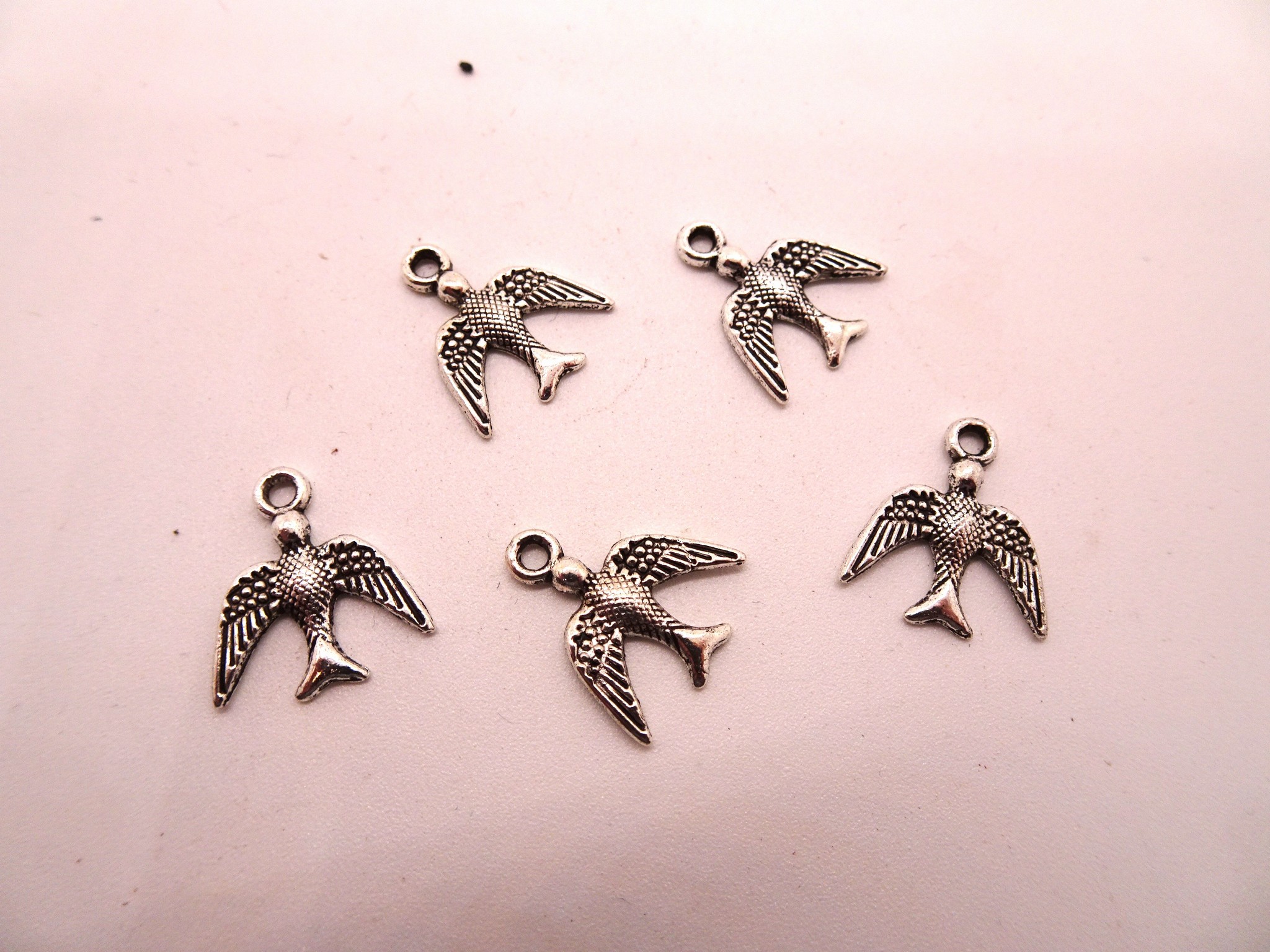 (image for) Bird charms (5pcs) #BS-ch70