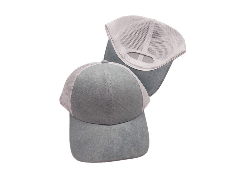 (image for) Mesh snap back baseball cap - Dusty Blue/White