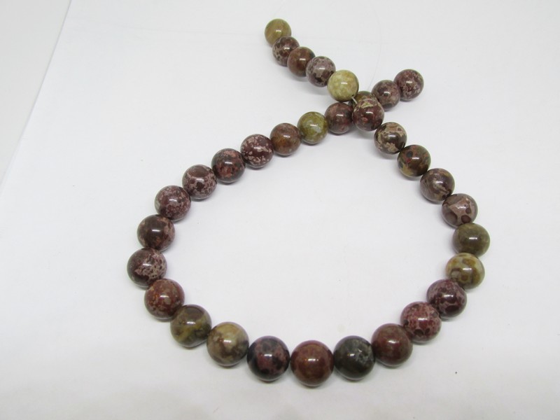 Modal Additional Images for Brown Jasper round beads 12mm #1563