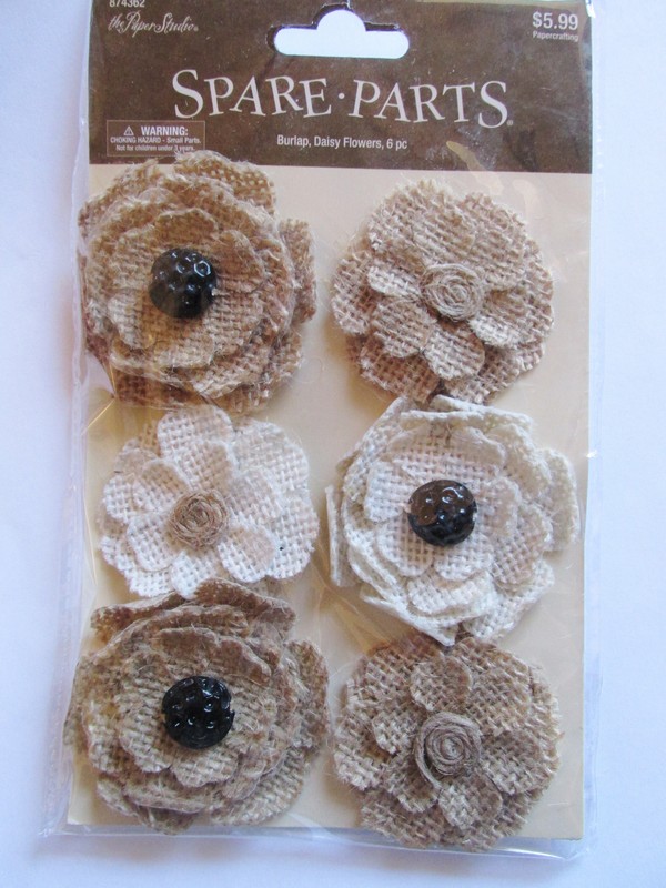 (image for) Burlap Flowers - Glue on #Spareparts - Click Image to Close