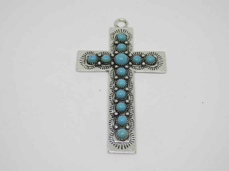 Cross pendant with stones #RM298