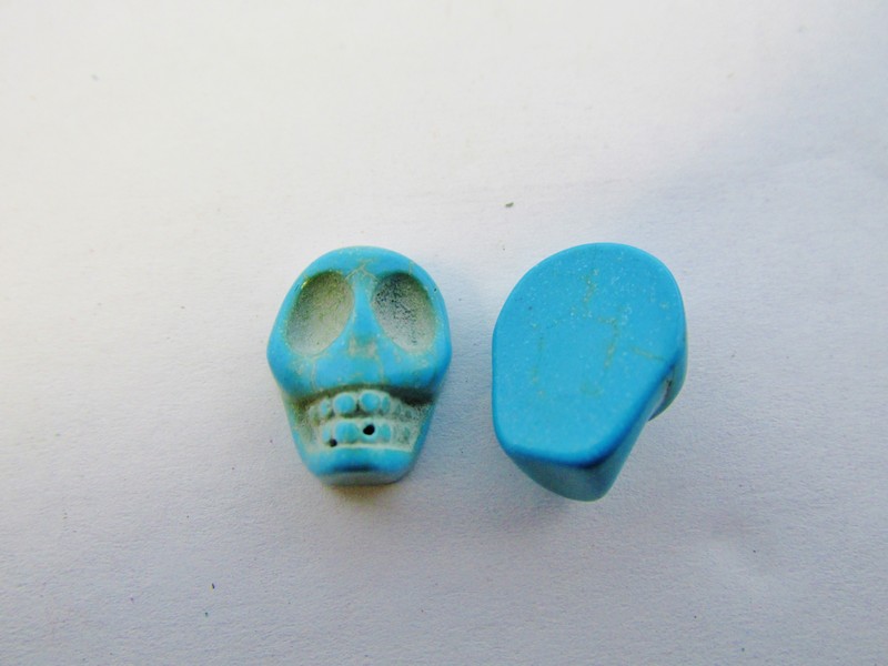 (image for) Sugar skull 12x15mm Cabochon #Ecab-47