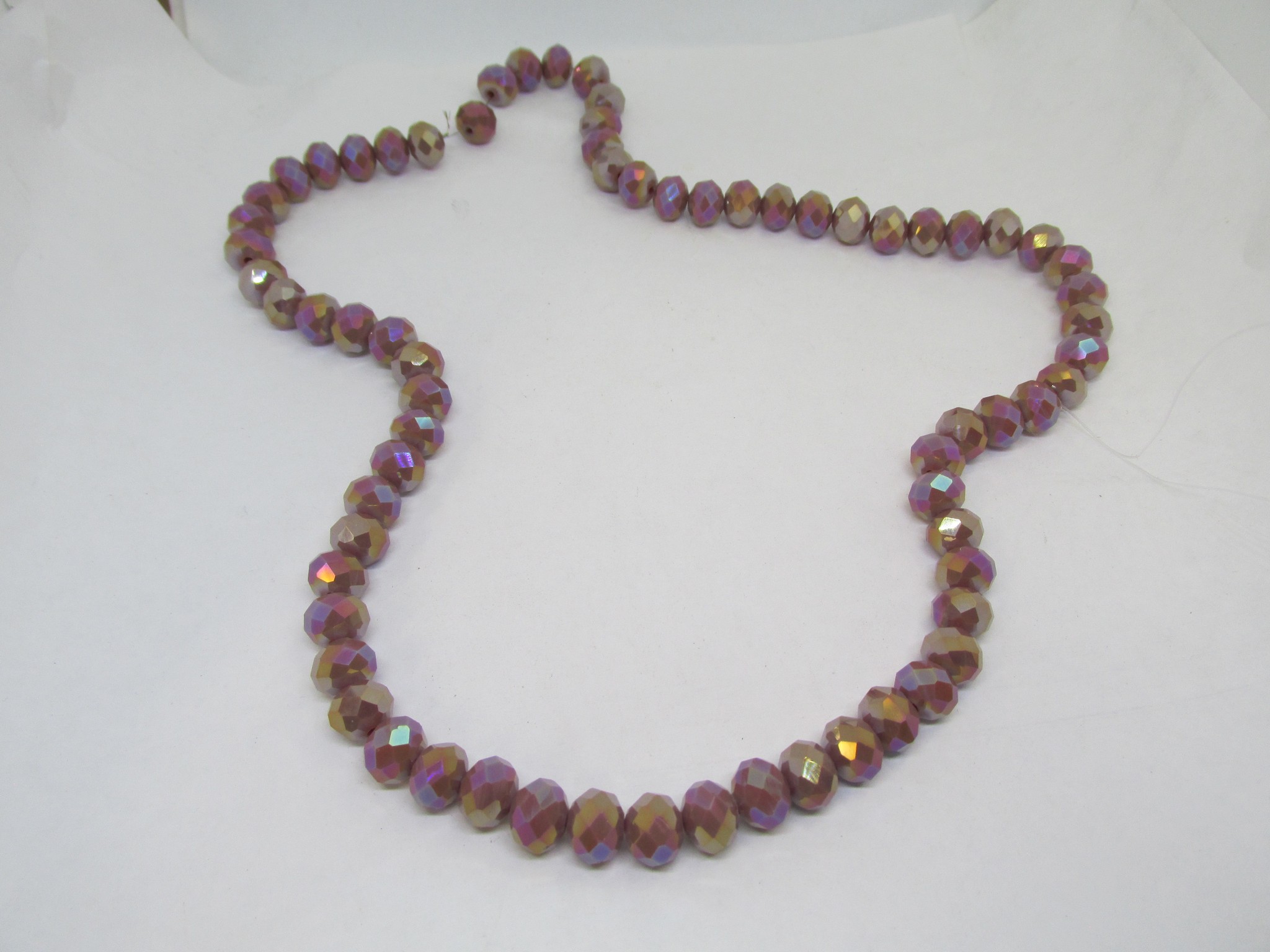 (image for) Rose 10mm faceted crystals #1096