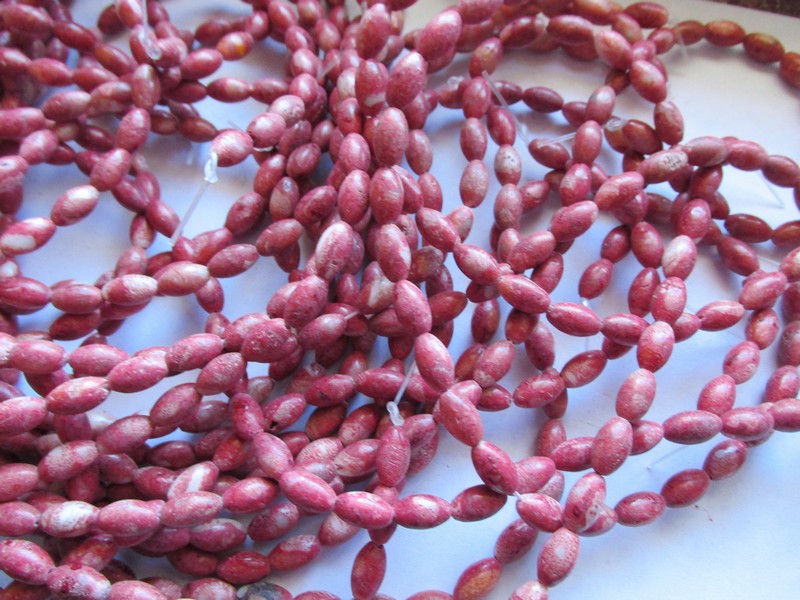 (image for) Rust Bamboo Coral beads #HU1078