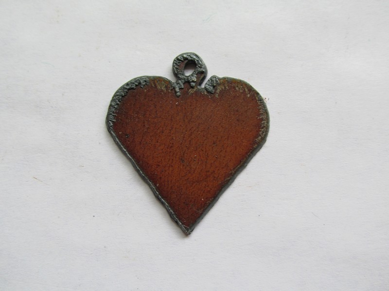 (image for) Cross Pendant stone Bead - Rust (1 pc) #CP - Small - Click Image to Close