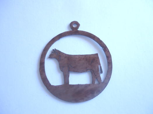 (image for) Heifer in circle Laser cut #361-3010-1" - Click Image to Close