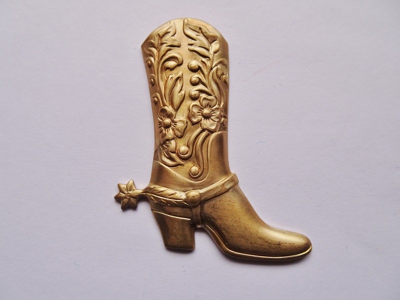 (image for) Cowgirl boot raw brass #Sal-6619