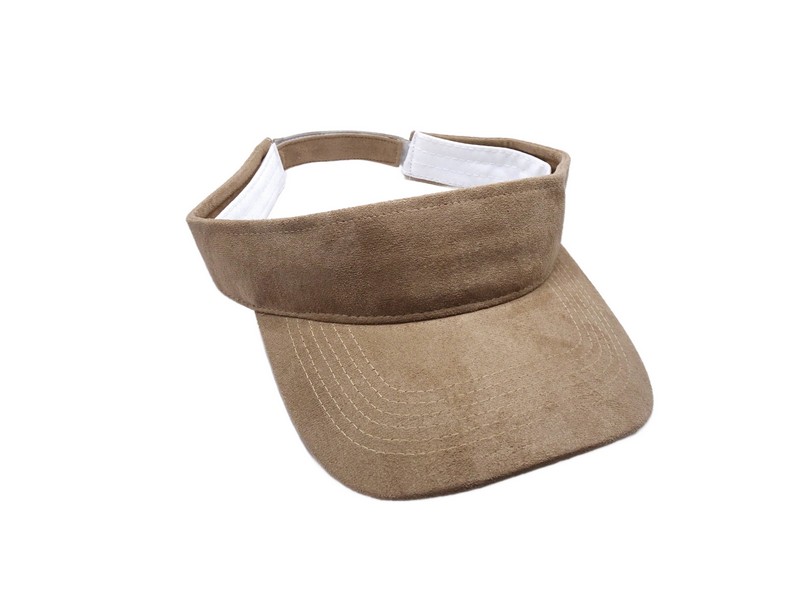 (image for) Vegan Suede Visor -TAN