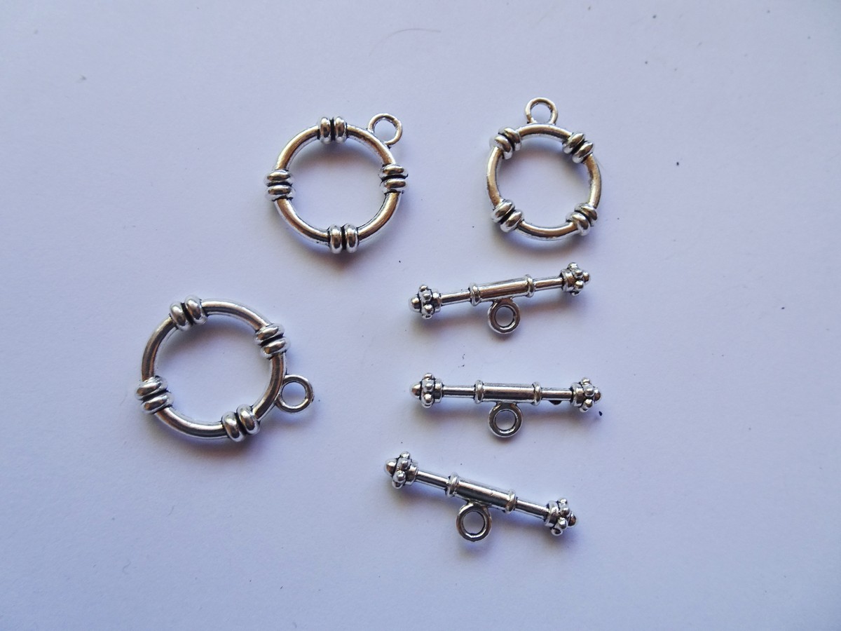 (image for) Toggles - antique silver (3)sets #TOG-6