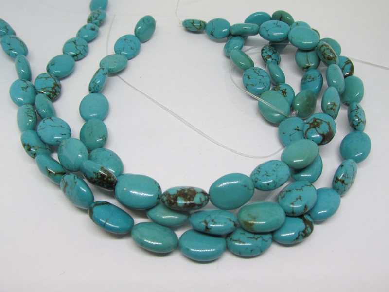 (image for) Turquoise oval China Stabalized 12x16mm #1691 - Click Image to Close