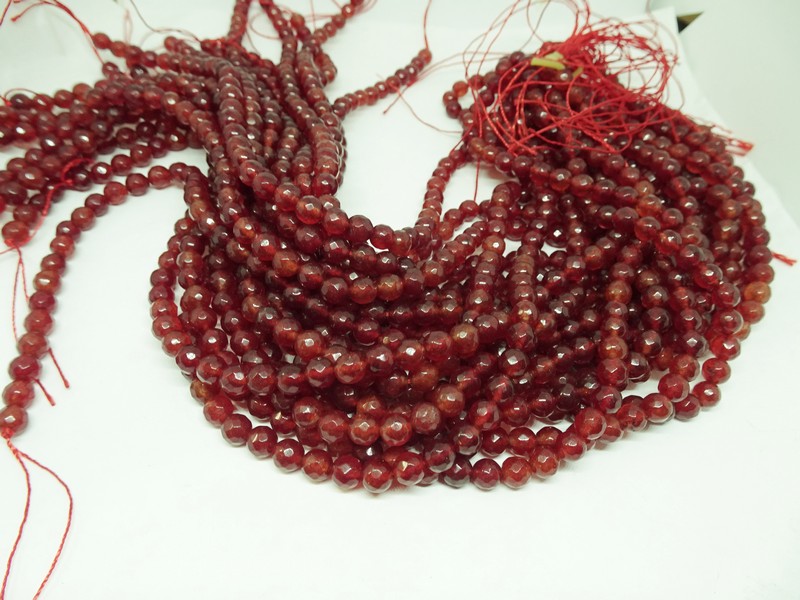 (image for) Vermilion faceted 6mm crystals #1524C